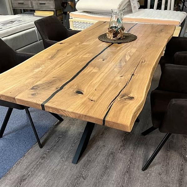 Esstisch Eiche massiv, Massivholz Tisch 3