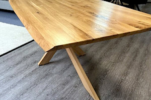 Esstisch Eiche massiv, Massivholz Tisch 4