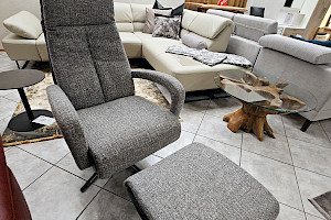 Activineo Relaxsessel mit Drehhocker
