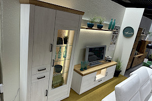 Wohnwand Madrid, Pinie Aurelio Dekor